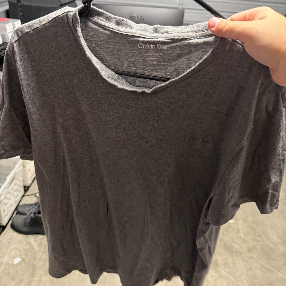 Calvin Klein Heather Gray Liquid Touch Tee